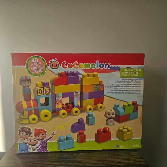 Cocomelon Stacking Train With Blocks 40 Piece NWT - Picture 2 of 2